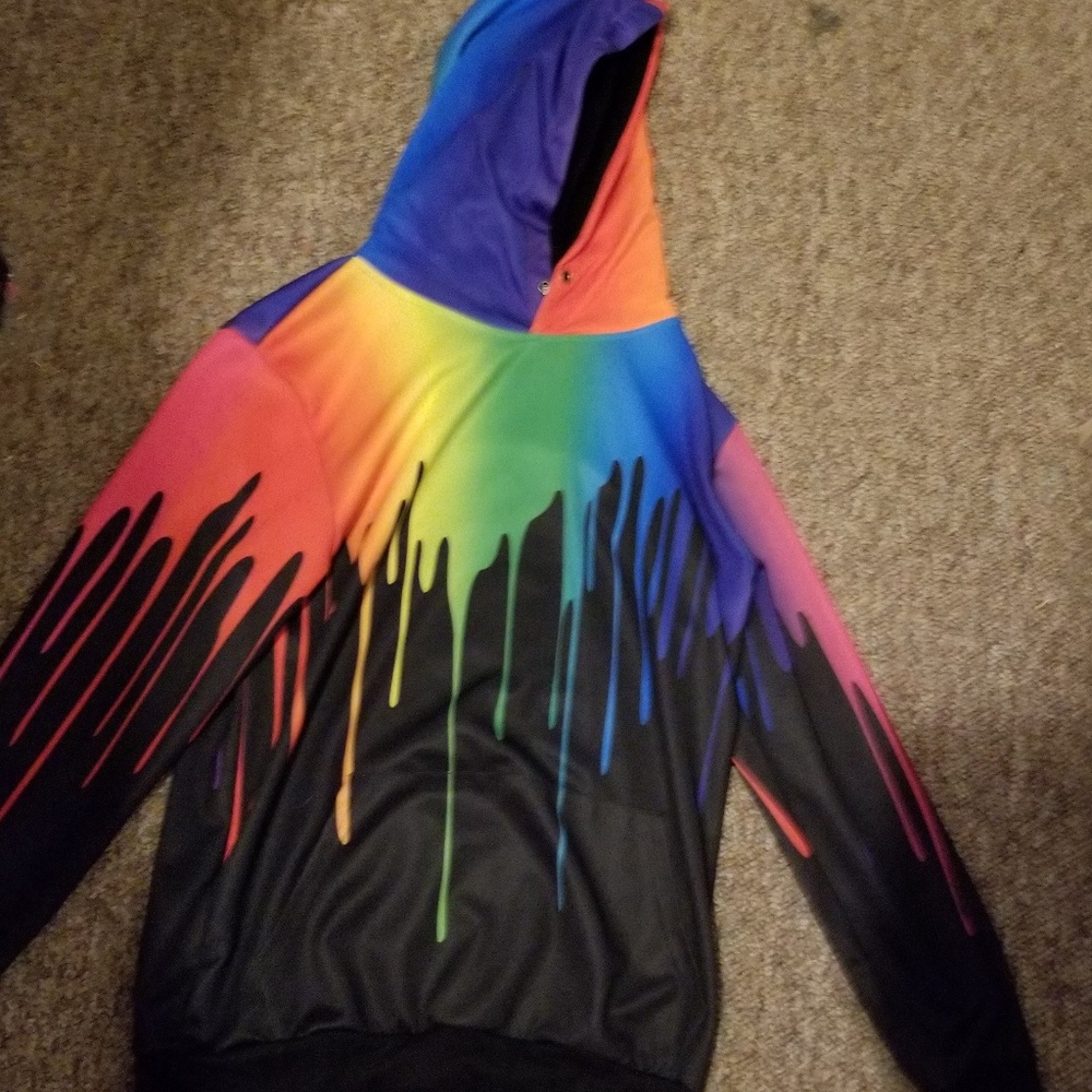 Dripping color hoodie